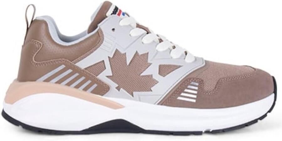 Dsquared2 Dash sneaker van kalfsleer met mesh details