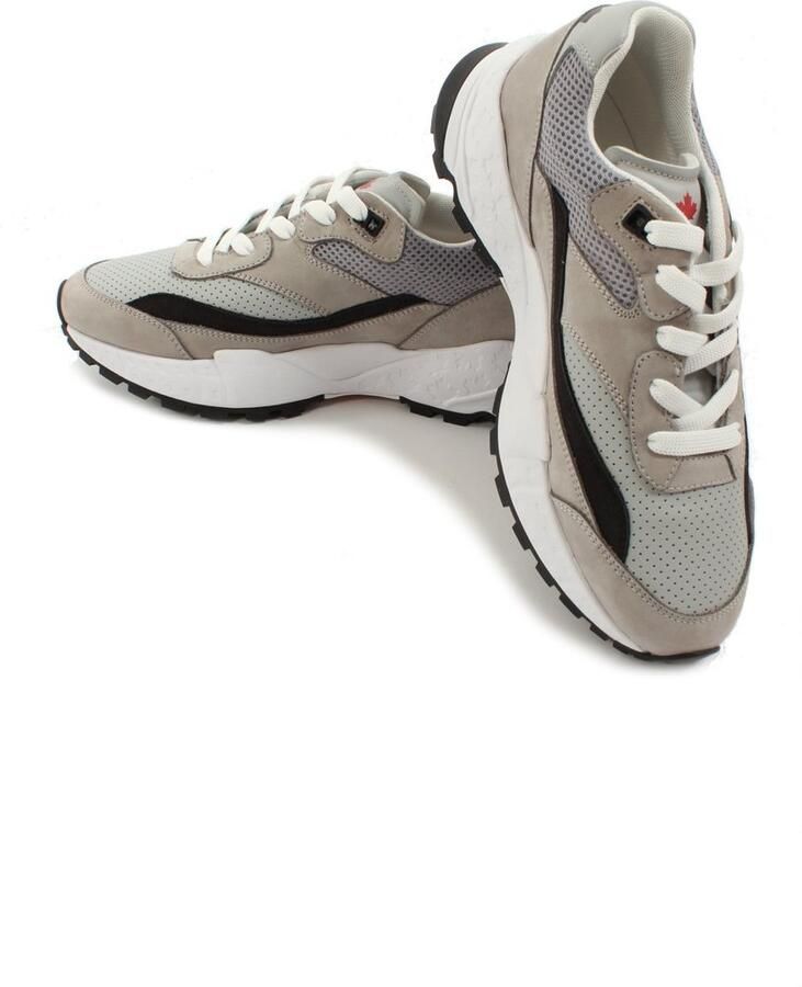 Dsquared2 Witte leren sneakers met geperforeerd detail - Foto 3