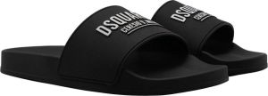 Dsquared2 men's slippers sandals rubber Icon Zwart
