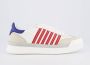 Dsquared2 Leren Gestreepte Sneakers Logo Details Multicolor Heren - Thumbnail 1