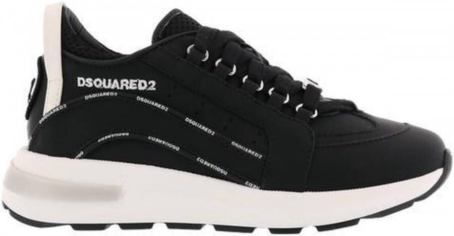 Dsquared2 551 Bumpy Sneakers Lace Up Kids Zwart
