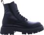 Dsquared2 Stijlvolle Leren Combat Enkellaarzen Zwart Dames - Thumbnail 1