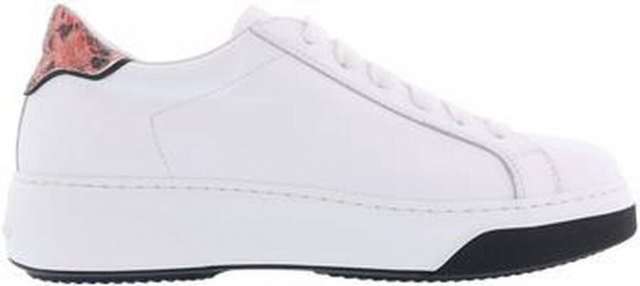 Dsquared2 Lage Sneakers met Veters voor Dames White Dames