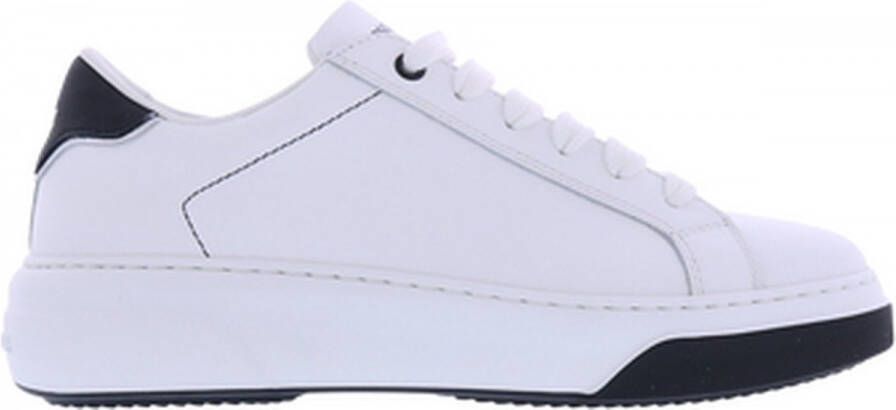 Dsquared2 Stijlvolle leren sneakers voor vrouwen White Dames