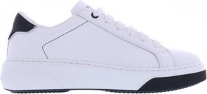 Dsquared2 Stijlvolle leren sneakers voor vrouwen Wit Dames
