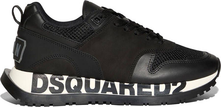 Dsquared2 runner zwarte merknaam op zool Zwart Maat : 38 5 - Schoenen.nl