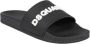 Dsquared2 Zwarte rubberen slippers Stijlvol en comfortabel Zwart - Thumbnail 1