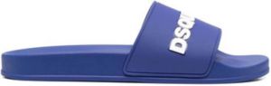 Dsquared2 Blauwe Sliders voor Zomerse Stijl Blauw Heren