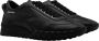 Dsquared2 Zwarte Leren Sneakers met Geperforeerd Detail Black Heren - Thumbnail 1