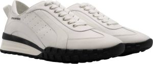 Dsquared2 Legend sneaker van kalfsleer met suède details