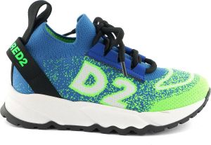 Dsquared2 Tomaia 73672 Sneaker Kids Blauw Groen
