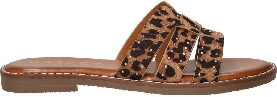 Dstrct Slippers Dames Bruin