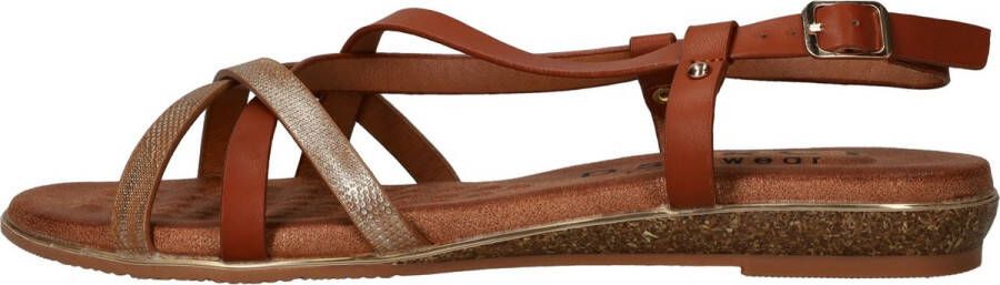 DSTRCT sandaal Dames Cognac