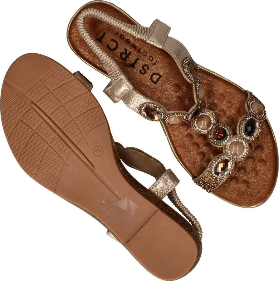 DSTRCT sandaal Sandalen Dames Goud