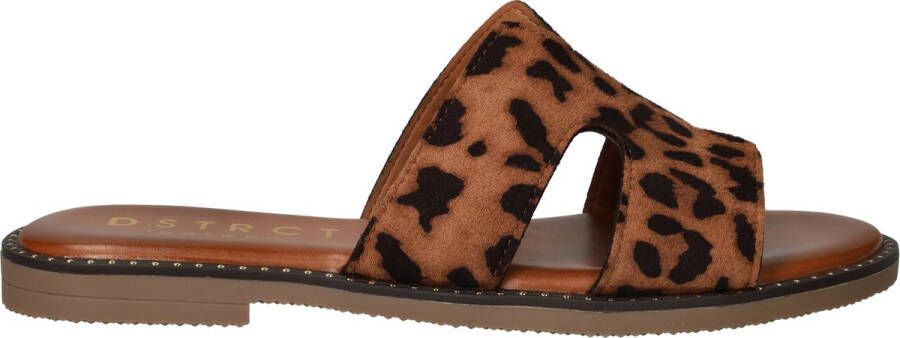 DSTRCT Slippers Dames Bruin