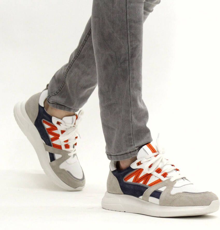 DSTRCT Sneaker Mannen Grijs wit multi
