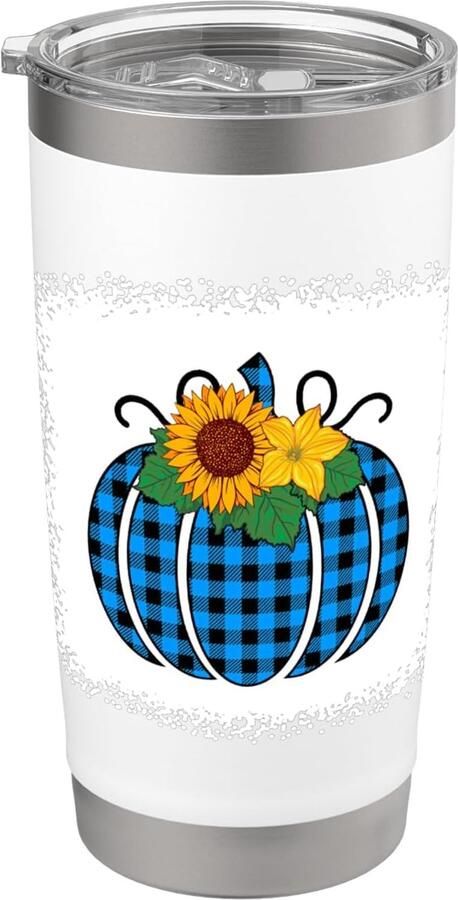 Dubbelwandig blauw-zwart ruitpatroon