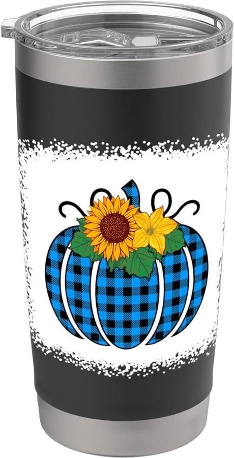 Dubbelwandig blauw-zwart ruitpatroon