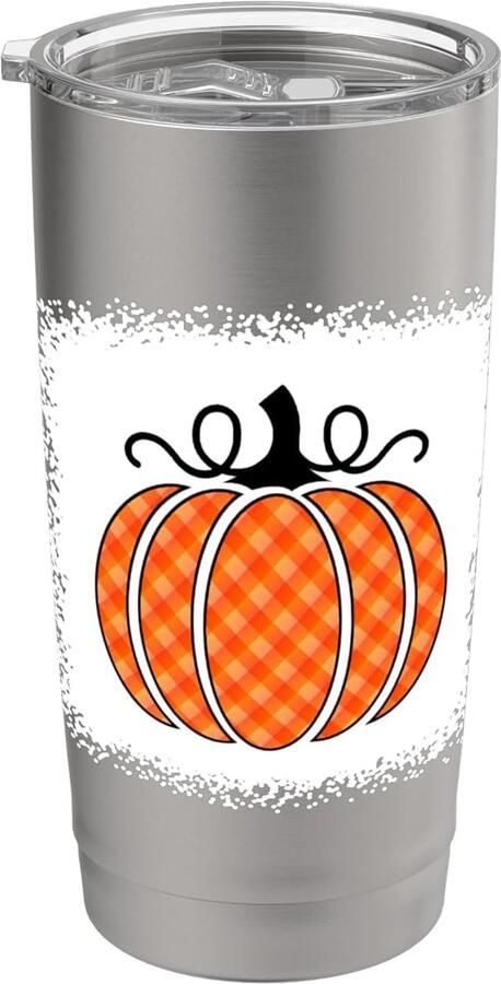 Dubbelwandig oranje Halloween buffelpatroon