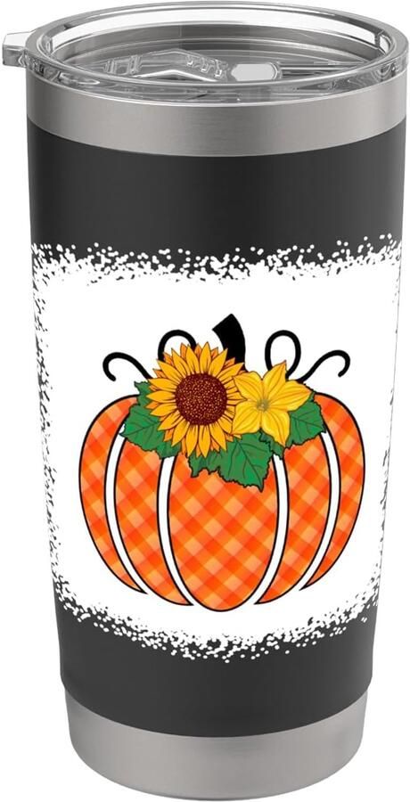 Dubbelwandig oranje Halloween buffelpatroon