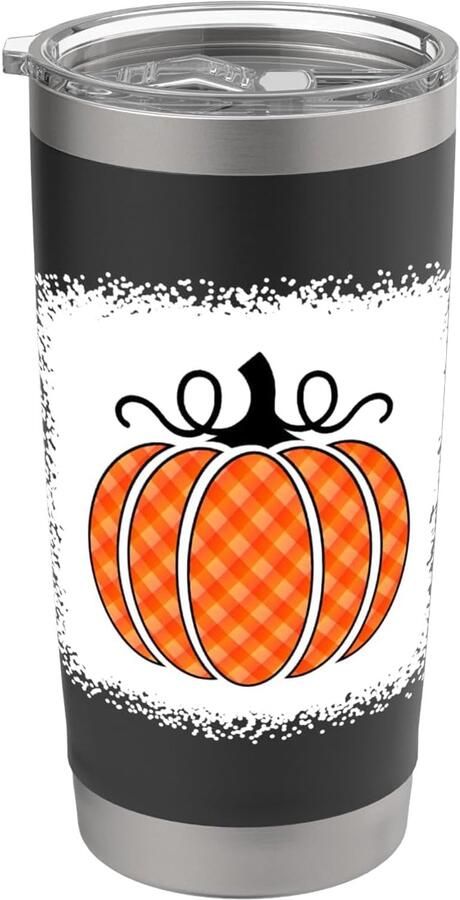 Dubbelwandig oranje Halloween buffelpatroon