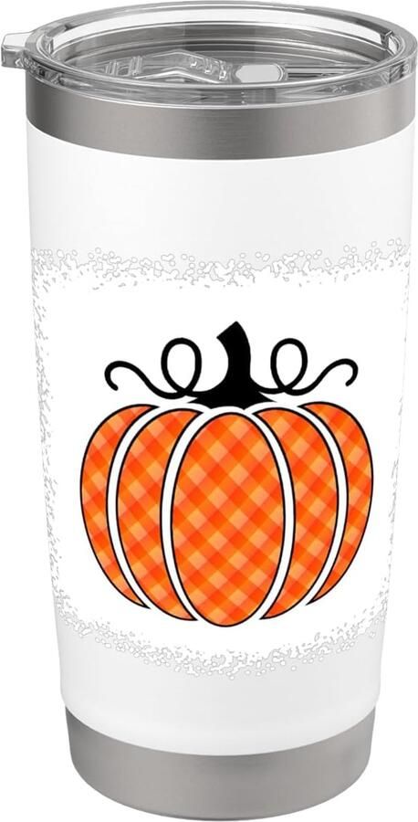 Dubbelwandig oranje Halloween buffelpatroon