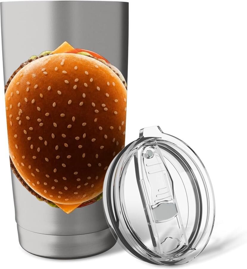 Dubbelwandige thermobeker hamburger