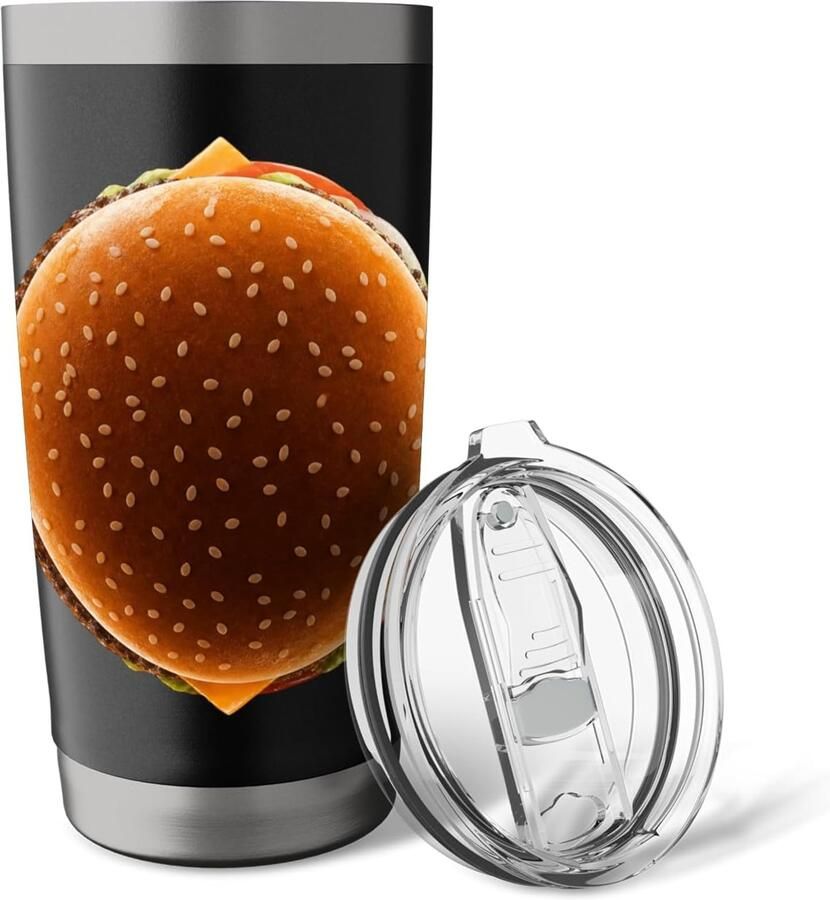 Dubbelwandige thermobeker hamburger