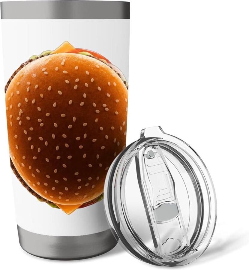 Dubbelwandige thermobeker hamburger