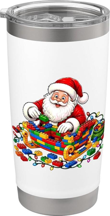 Dubbelwandige thermobeker kerstman