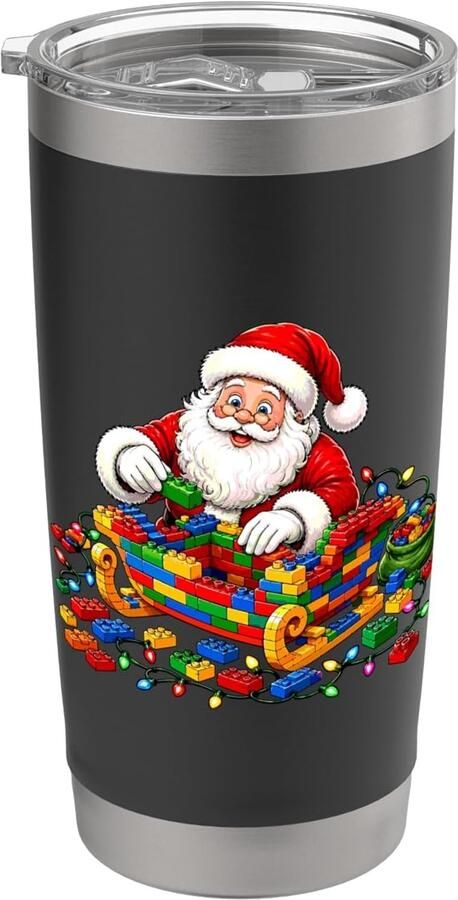 Dubbelwandige thermobeker kerstman