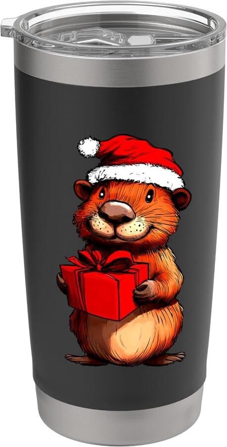 Dubbelwandige thermobeker Kerstman