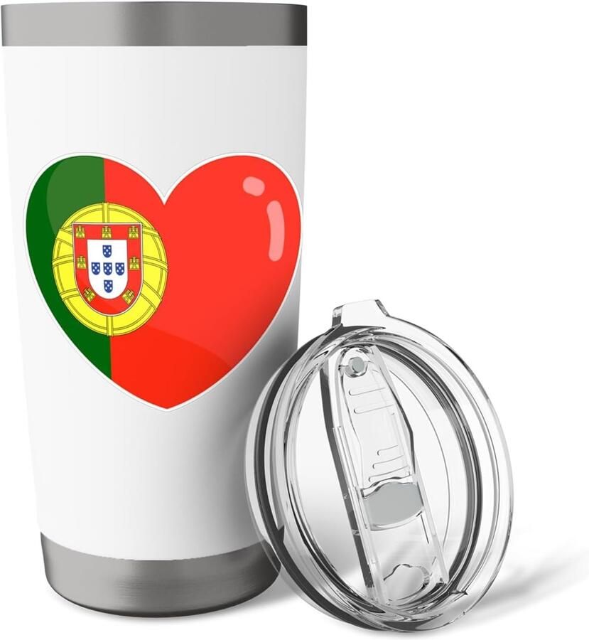 Dubbelwandige thermobeker met Portugees hart
