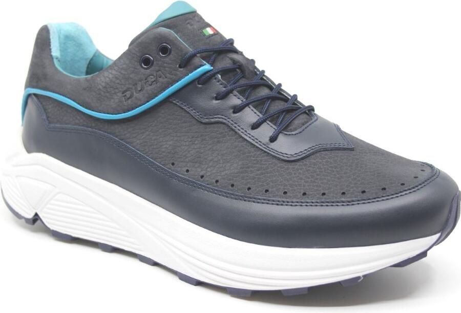 Duca Walking LUCCA RGS LT M 223253-121 Blauwe heren sneakers wijdte G