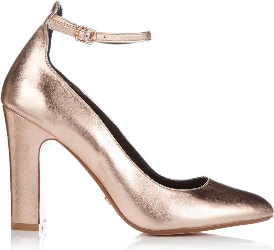 Dune London Pump Aalto Rose Gold Leather