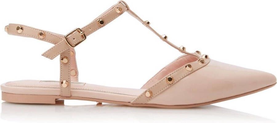 Dune London Dune Cayote NUDE PATENT SYNTHETIC