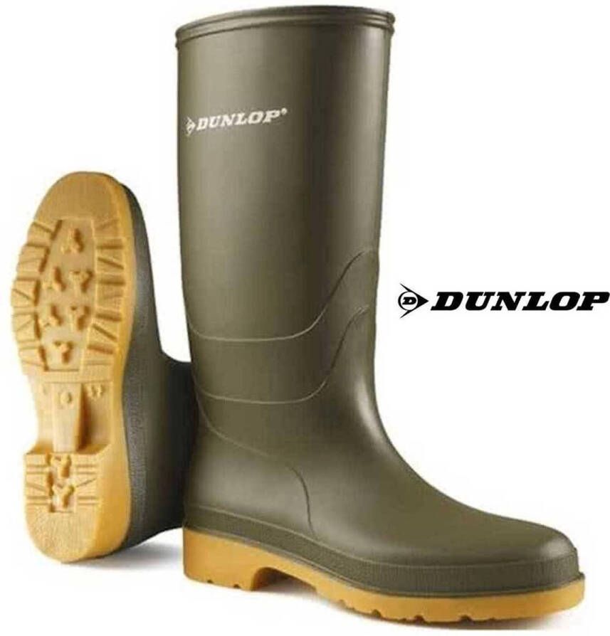 Dunlop Rubberen regenlaarzen merk en kleur groen 100% waterdicht - Foto 1
