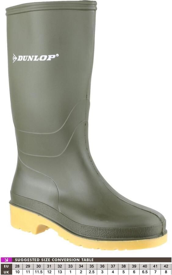 Dunlop Rubberen regenlaarzen merk en kleur groen 100% waterdicht - Foto 4