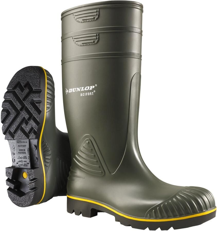 Dunlop Knielaars groen Acifort Heavy Duty (O)