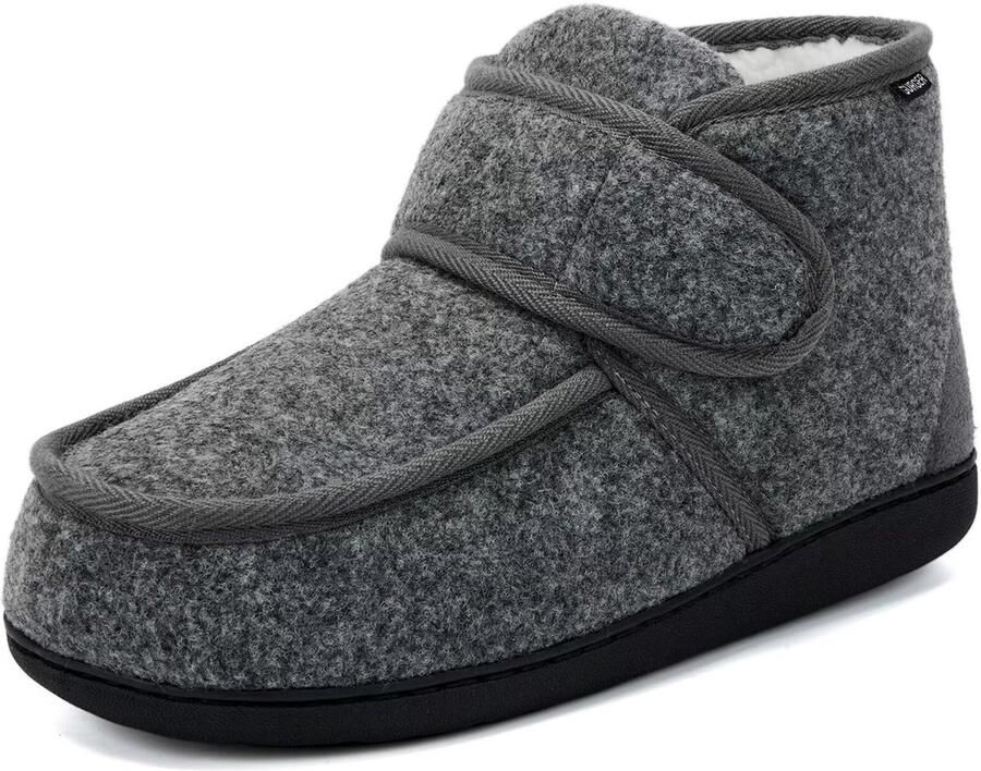 Duraxl Pantoffels Vilt Verstelbare klittenbandsluiting