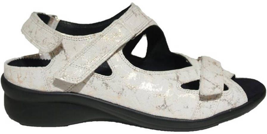 Durea 7376 219K Wit K-Wijdte Sandalen