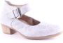 Durea 5682 Zilver Bandschoen smal klittenband sluiting Wijdte E - Thumbnail 1