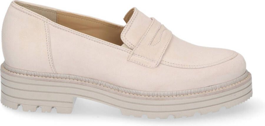 Durea 5747 095H Beige H-Wijdte Instapschoenen