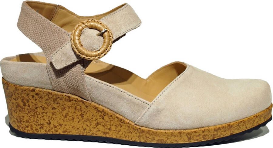 Durea 5919.565.1017-H dames sandalen sportief (8) beige
