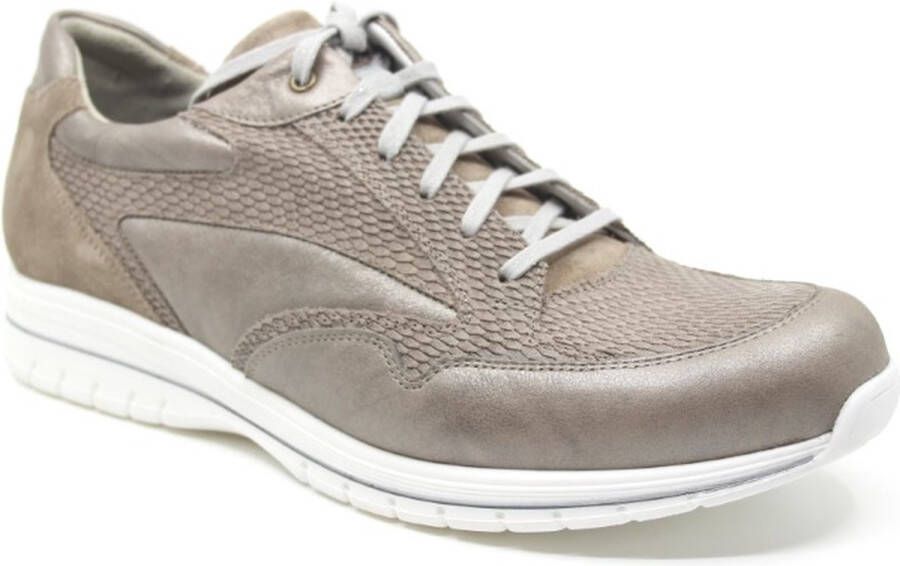 Durea 6148 682 8213 Taupe smalle sneaker wijdte E