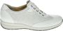 Durea 6164 H Volwassenen Dames sneakersDames veterschoenen Kleur: Wit beige - Thumbnail 1