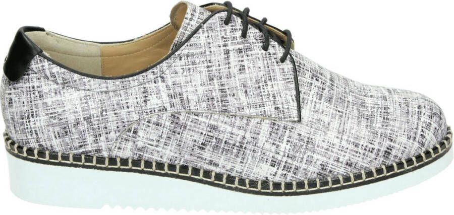 Durea 6191~K~~~~~~~~~~~~~~~~~~~~~~~~ Dames veterschoenen Zwart