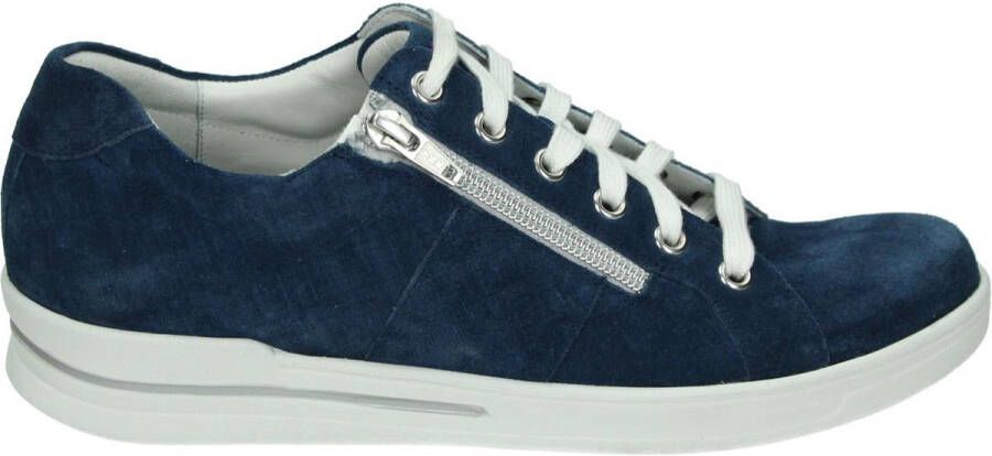 Durea 6224~E~~~~~~~~~~~~~~~~~~~~~~~~ Lage sneakersDames sneakers Blauw
