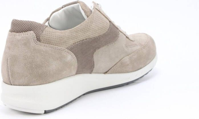 Durea 6260~H~GO~~~~~~~~~~~~~~~~~~~~~ Lage sneakersDames sneakers Wit beige
