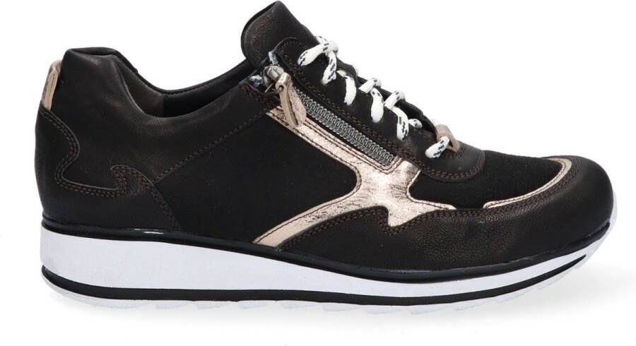 Durea 6261 Sneaker Flex Zwart Champagne K